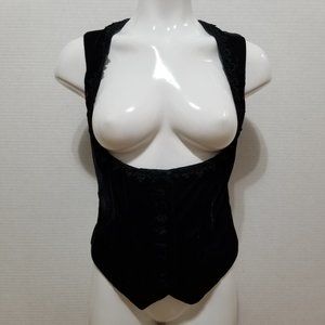 Fire Los Angeles vest Medium velvet button VINTAGE